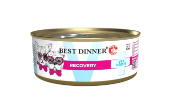  Влажный консервированный корм для кошек и собак Best Dinner Вет Профи RECOVERY при послеоперационном восстановлении 100гр