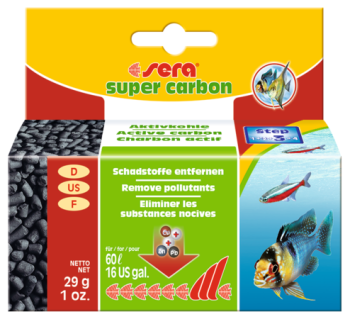 Уголь для аквариума Sera Super Carbon 29гр