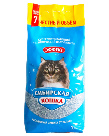 Сибирская кошка Эффект впитывающий 7л